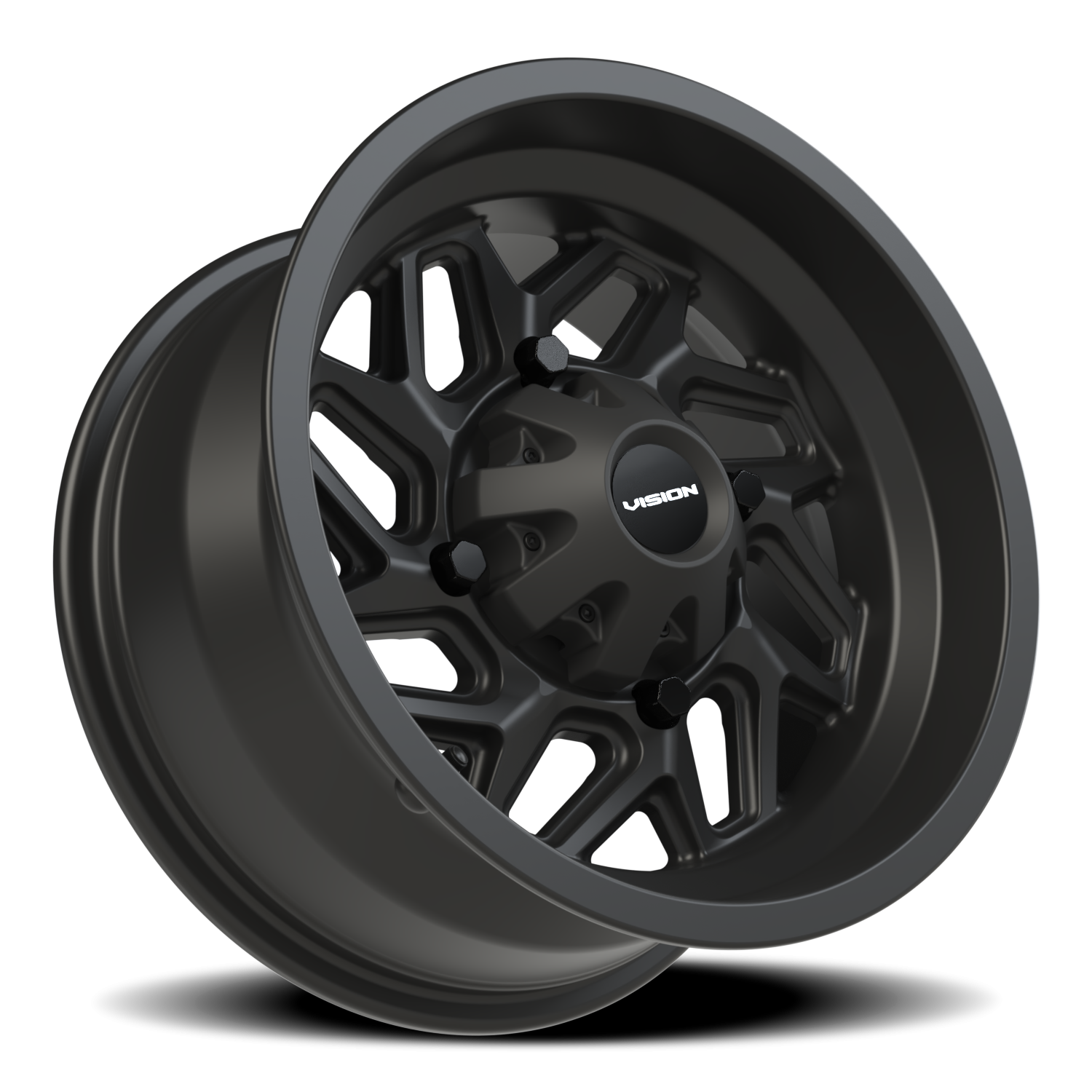 Vision Spyder 14X7 Matte Black Wheel