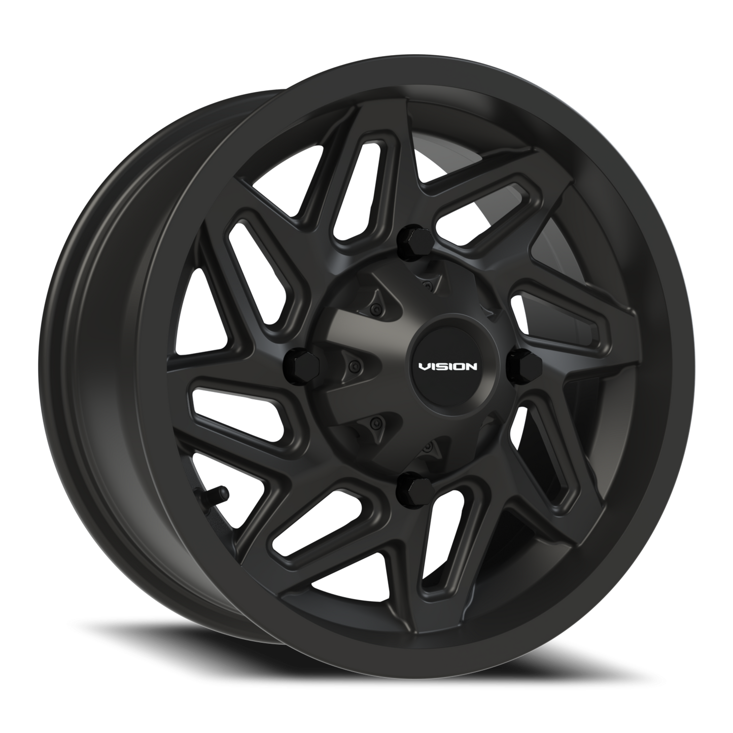 Vision Spyder 14X7 Matte Black Wheel