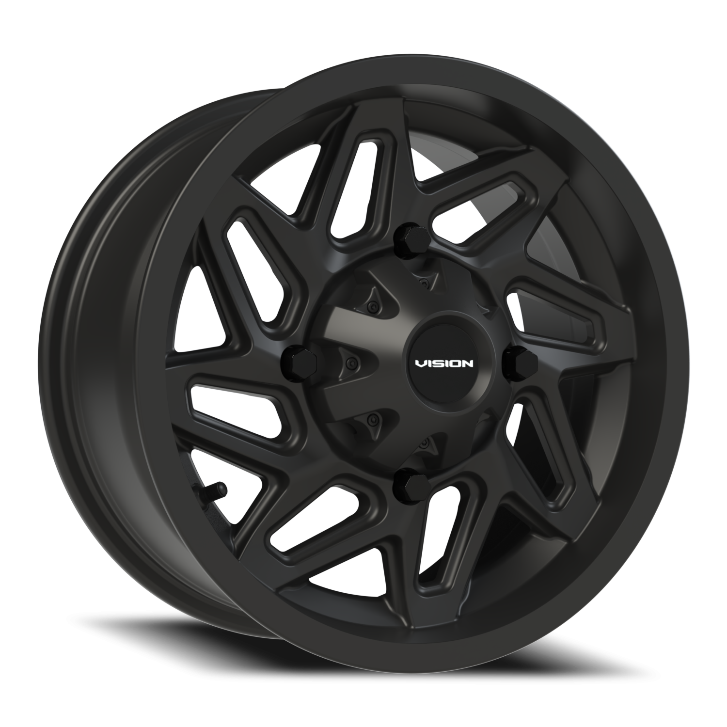 Vision Spyder 14X7 Matte Black Wheel