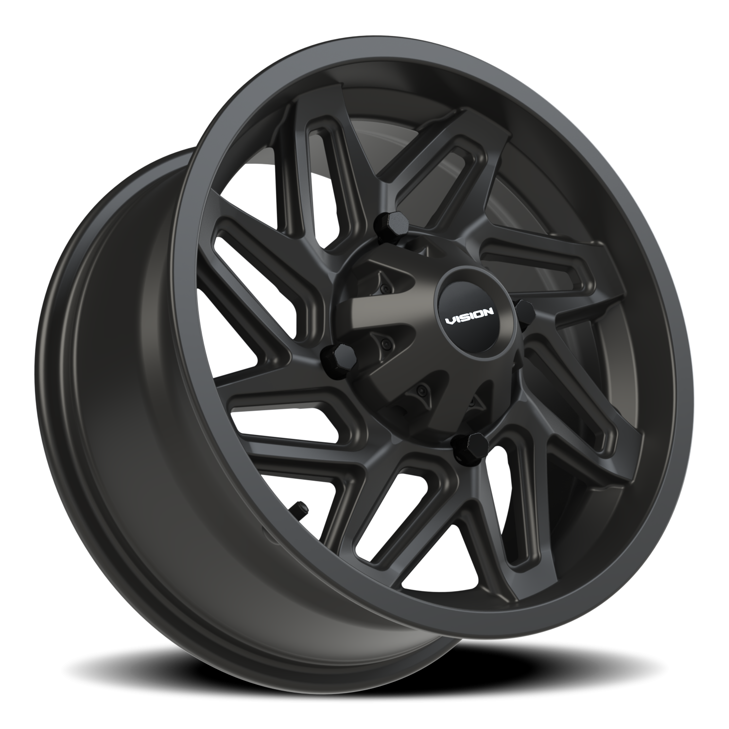 Vision Spyder 15X7 Matte Black Wheel