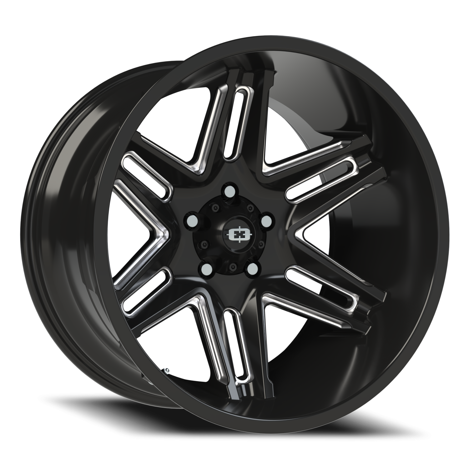 Vision Razor 20X12 Gloss Black Milled Spoke Wheel