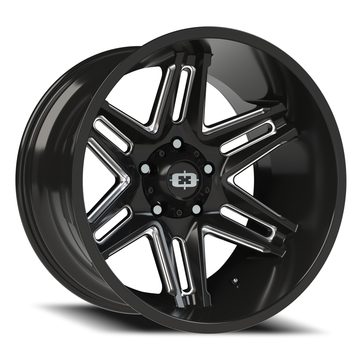Vision Razor 20X12 Gloss Black Milled Spoke Wheel