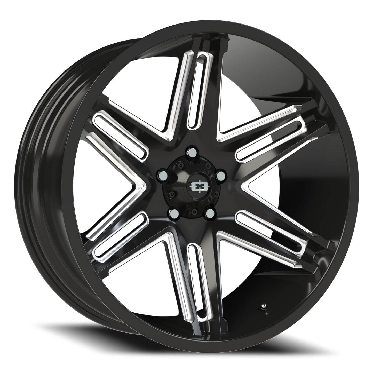 Vision Razor 22X10 Gloss Black Milled Spoke Wheel
