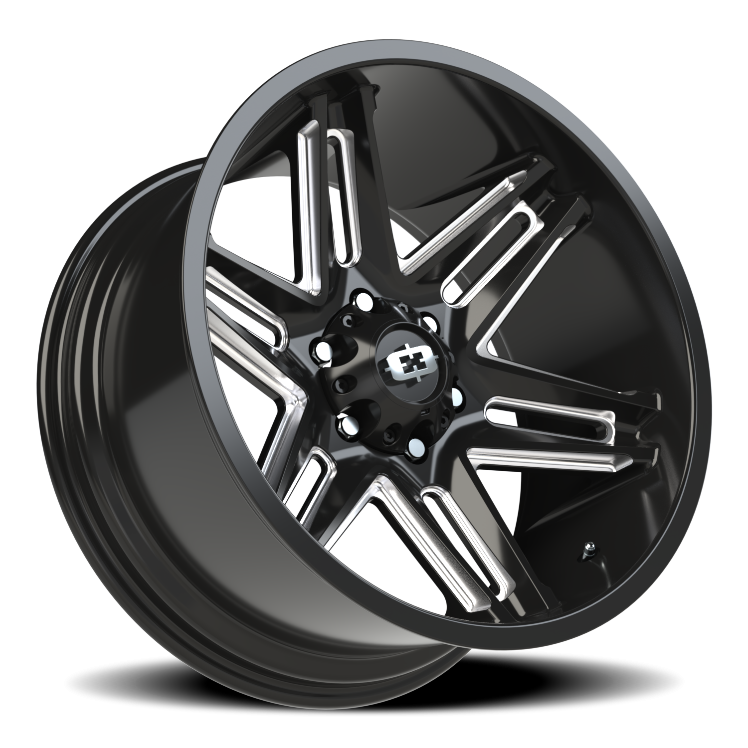 Vision Razor 20X10 Gloss Black Milled Spoke Wheel