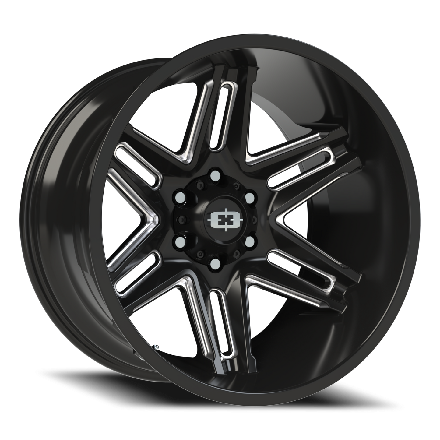 Vision Razor 20X12 Gloss Black Milled Spoke Wheel