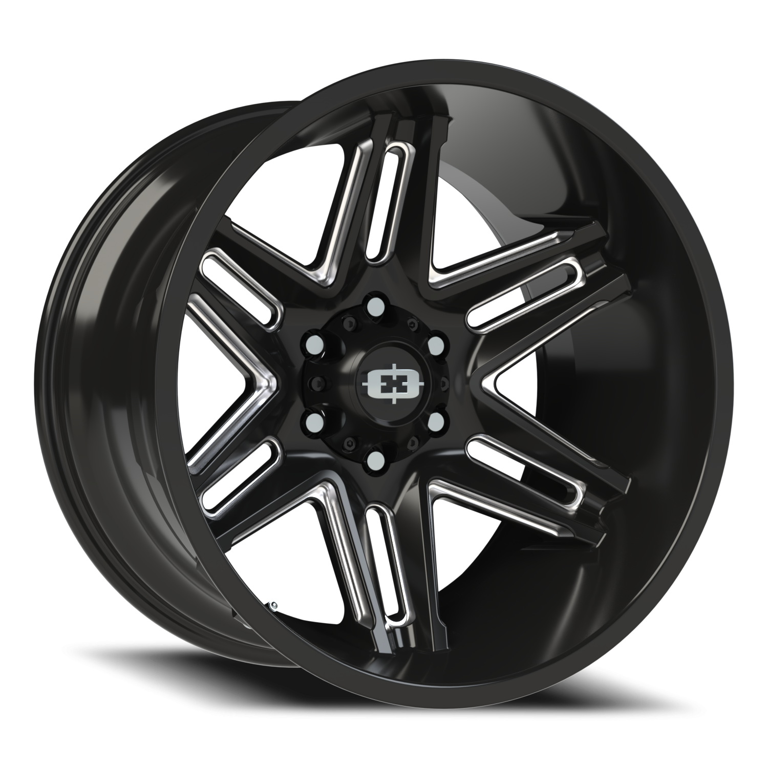 Vision Razor 20X12 Gloss Black Milled Spoke Wheel