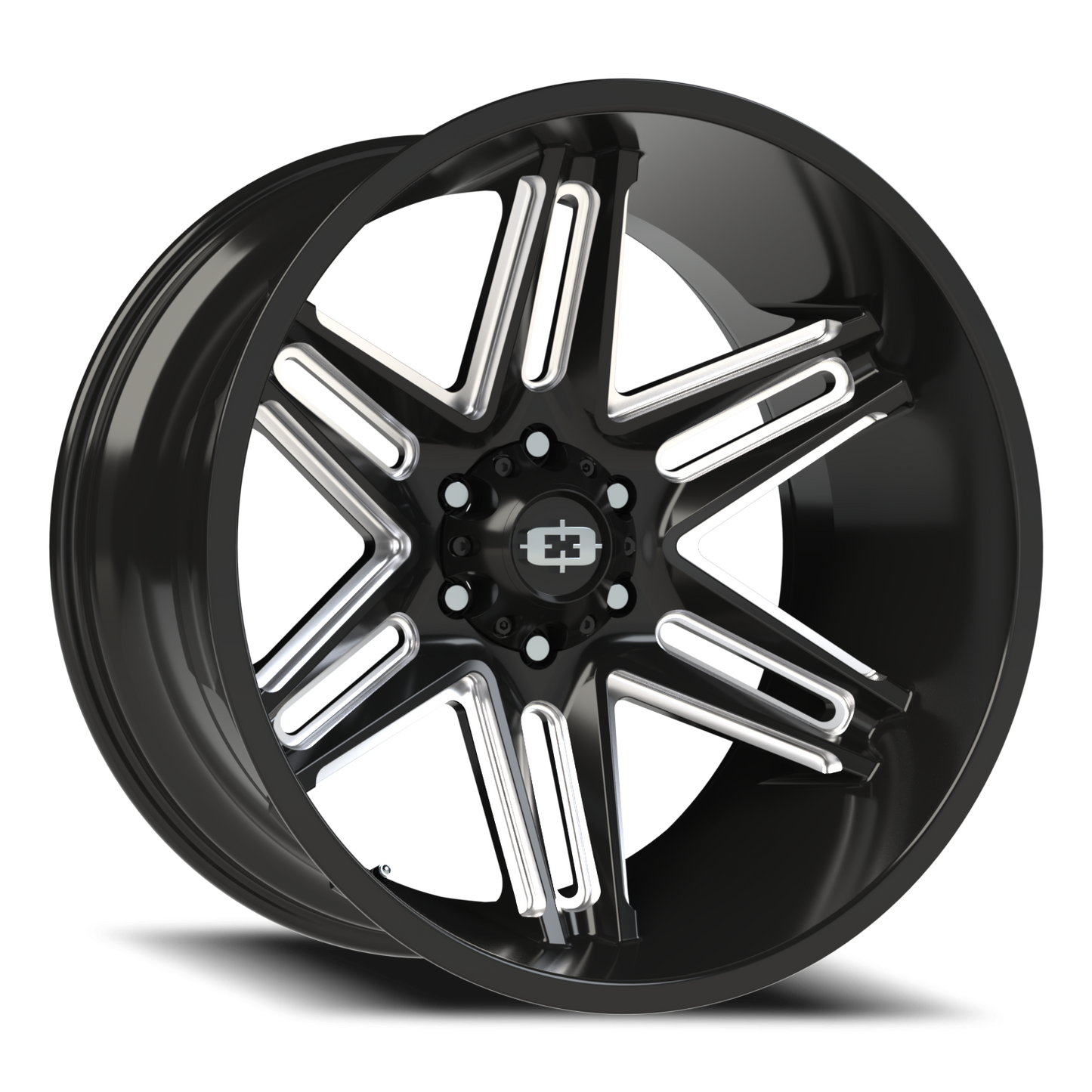 Vision Razor 22X12 Gloss Black Milled Spoke Wheel