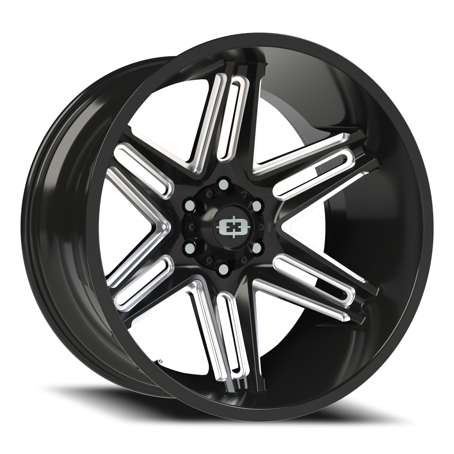 Vision Razor 22X12 Gloss Black Milled Spoke Wheel