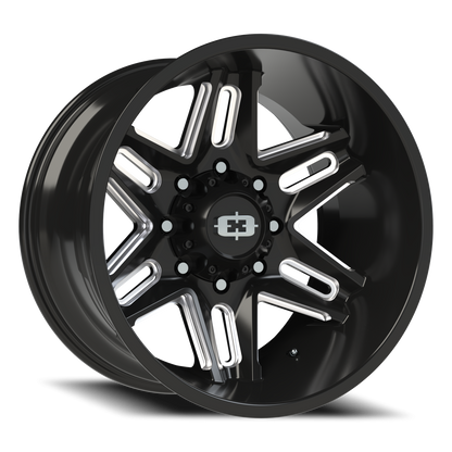 Vision Razor 20X12 Gloss Black Milled Spoke Wheel