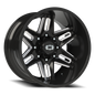 Vision Razor 20X12 Gloss Black Milled Spoke Wheel