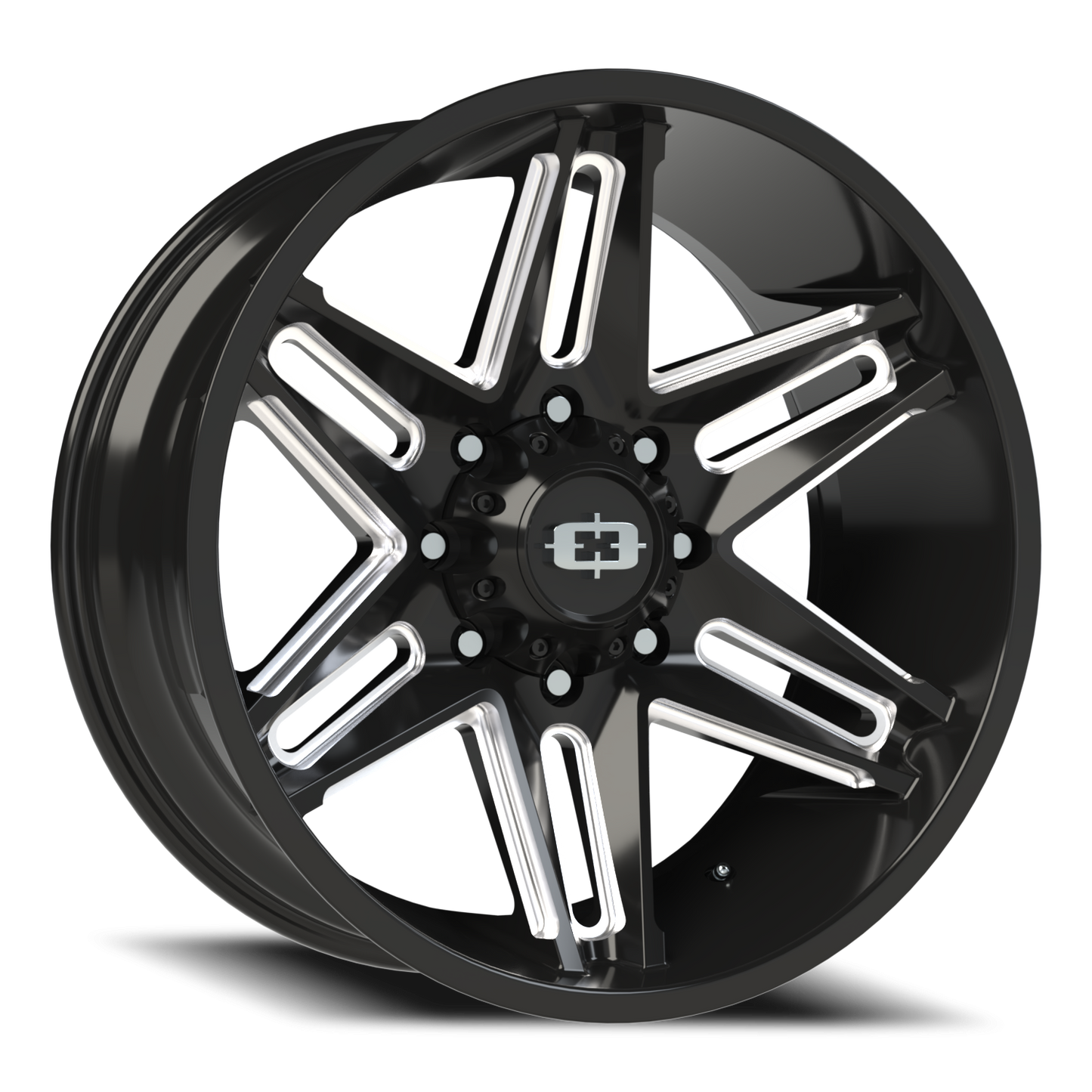 Vision Razor 22X10 Gloss Black Milled Spoke Wheel
