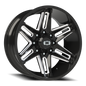 Vision Razor 22X10 Gloss Black Milled Spoke Wheel