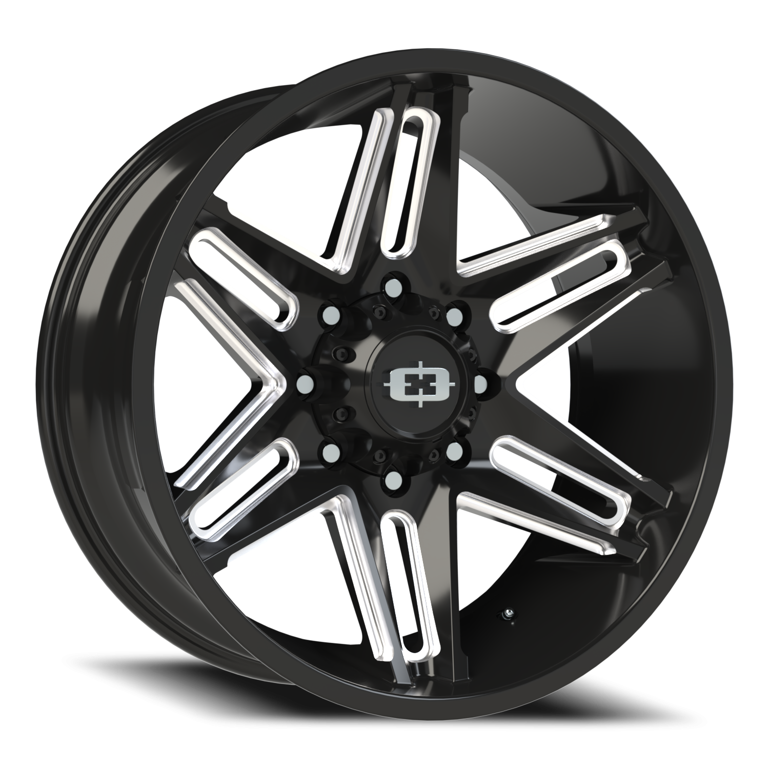 Vision Razor 22X10 Gloss Black Milled Spoke Wheel