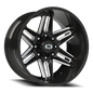 Vision Razor 22X12 Gloss Black Milled Spoke Wheel