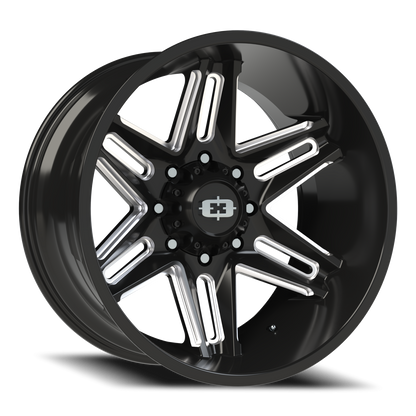 Vision Razor 22X12 Gloss Black Milled Spoke Wheel