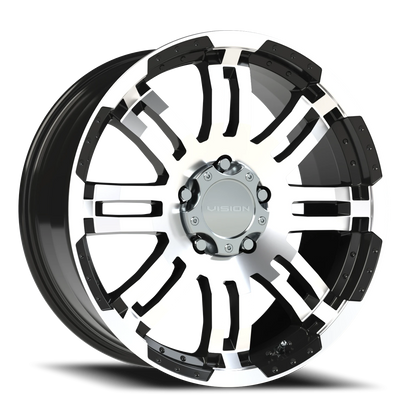 Vision Vw 20X9 Gloss Black Machined Face Wheel
