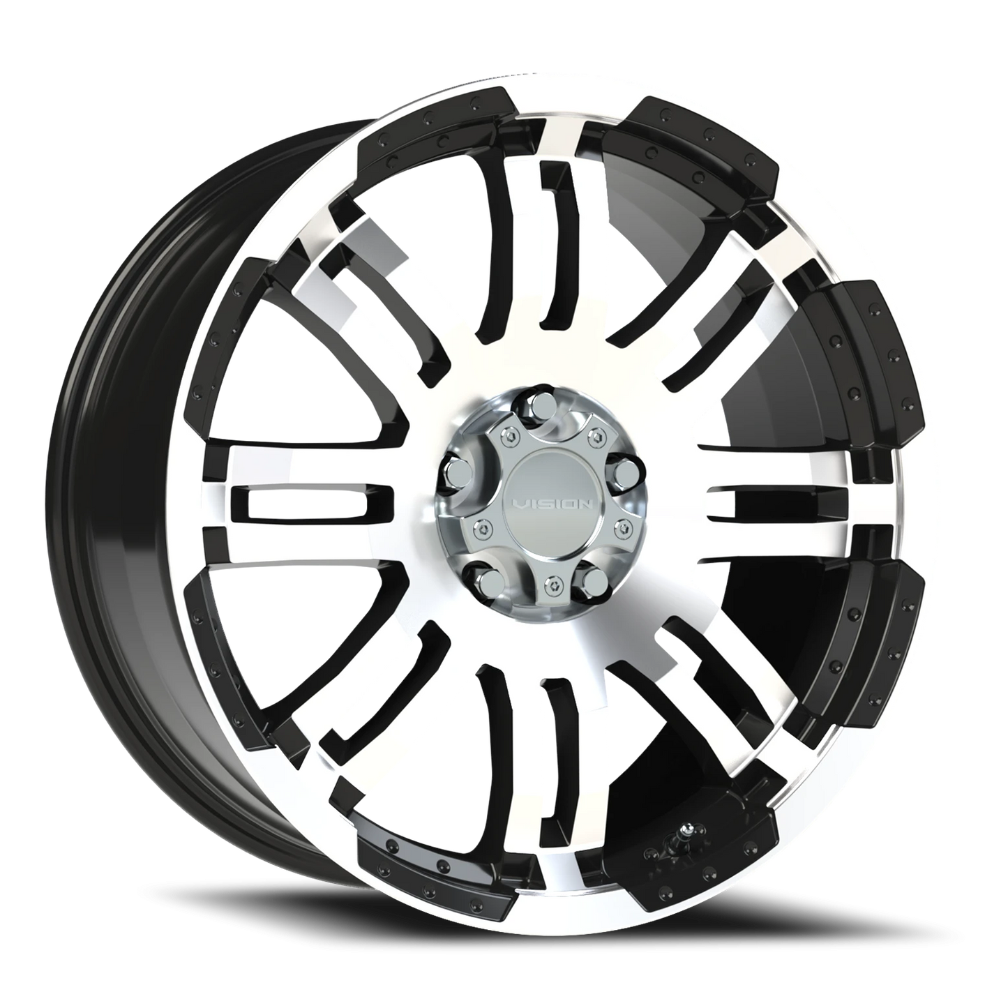 Vision Vw 20X9 Gloss Black Machined Face Wheel