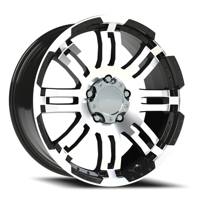 Vision Vw 20X9 Gloss Black Machined Face Wheel