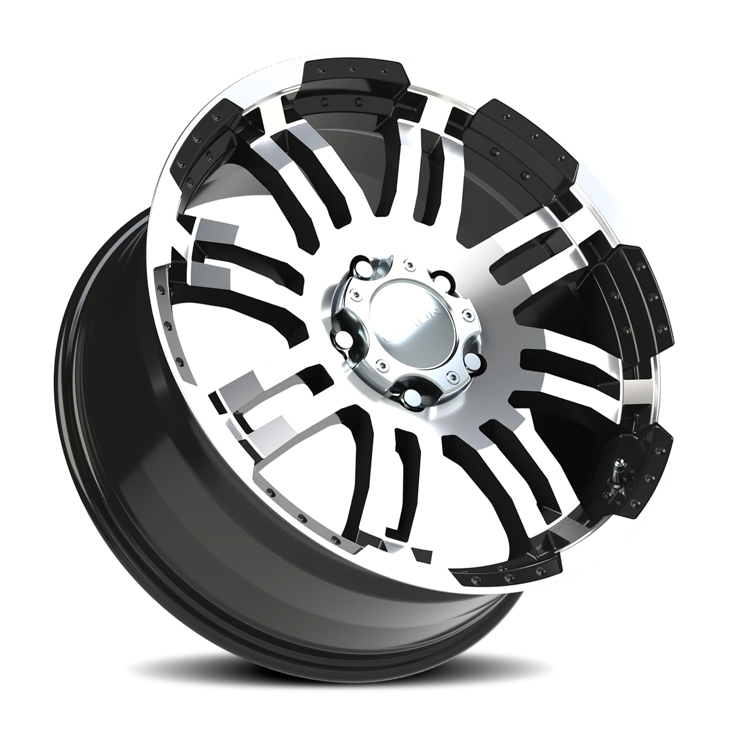 Vision Vw 20X9 Gloss Black Machined Face Wheel
