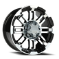 Vision Vw 16X8 Gloss Black Machined Face Wheel