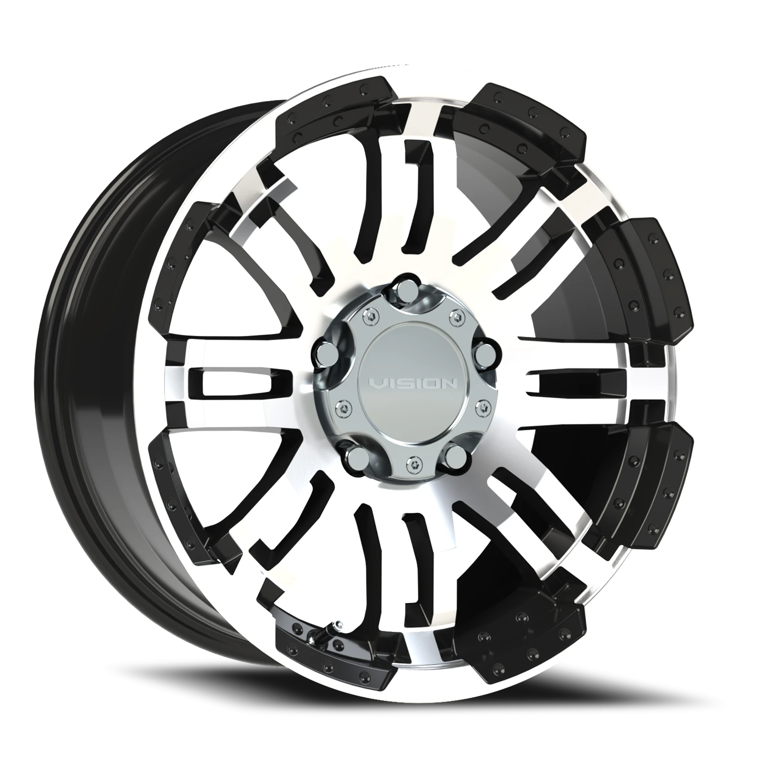 Vision Vw 17X8.5 Gloss Black Machined Face Wheel