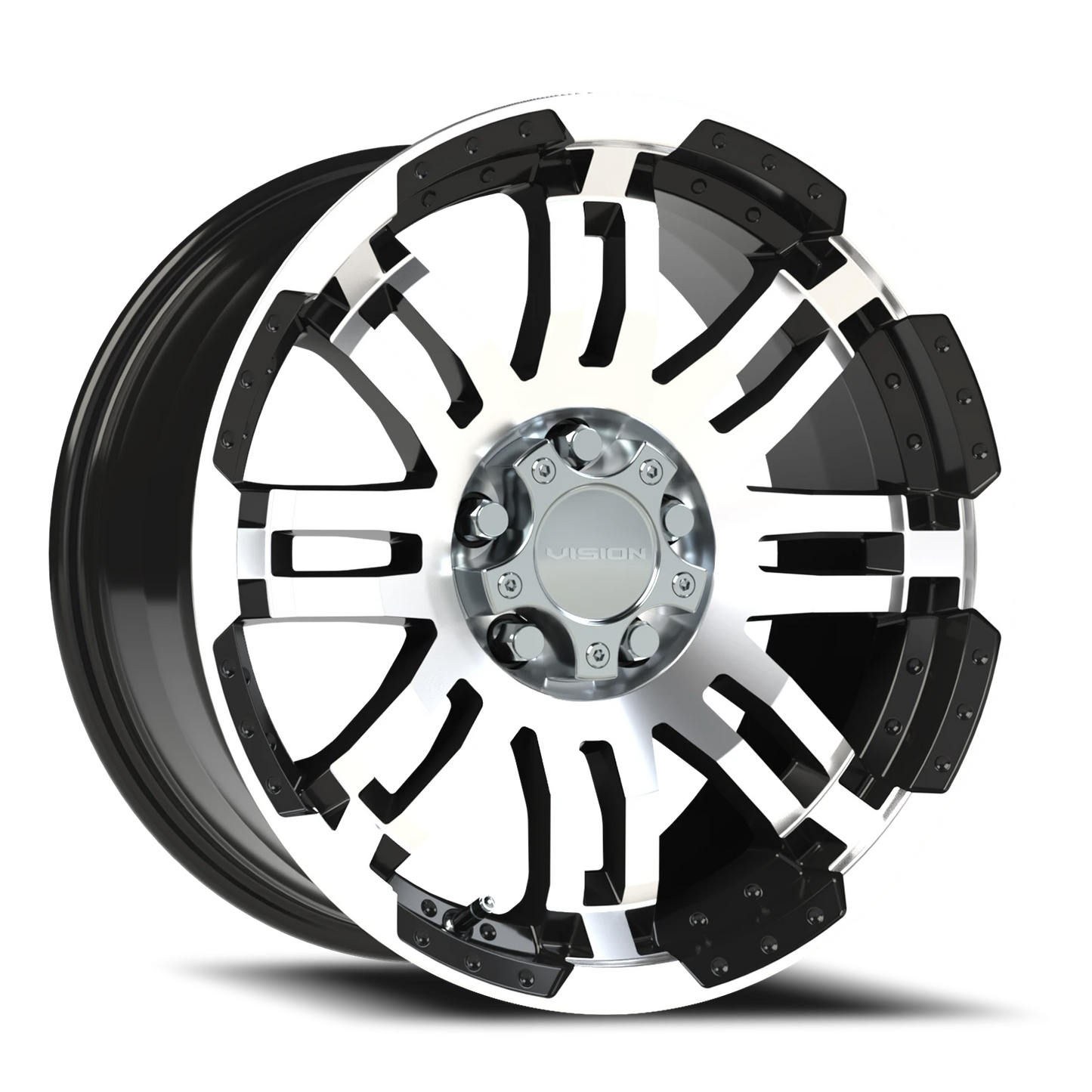 Vision Vw 17X8.5 Gloss Black Machined Face Wheel