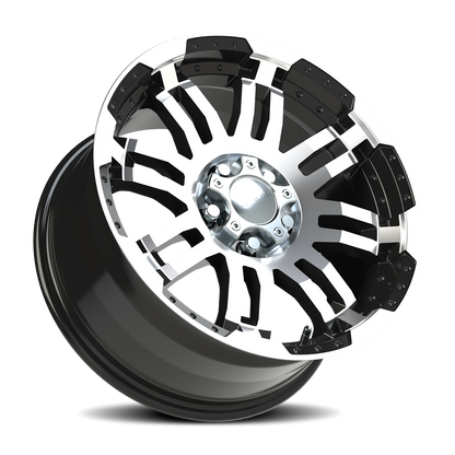 Vision Vw 17X8.5 Gloss Black Machined Face Wheel