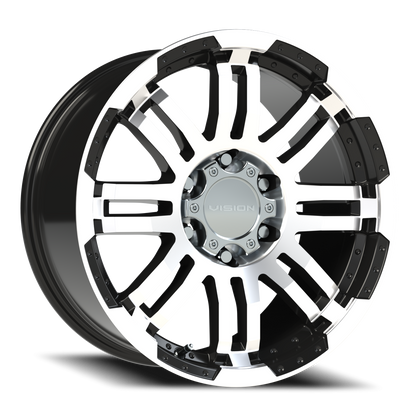 Vision Vw 20X9 Gloss Black Machined Face Wheel