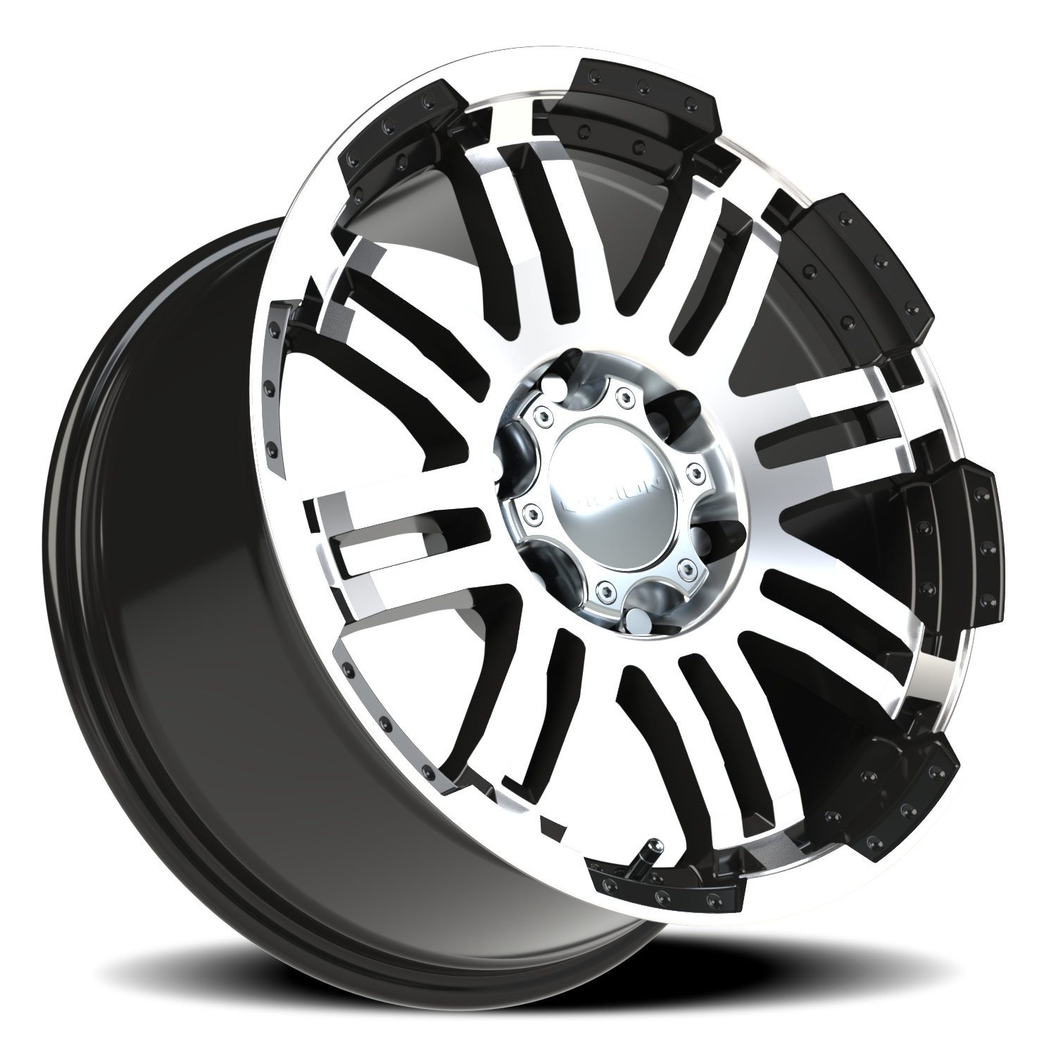 Vision Vw 20X9 Gloss Black Machined Face Wheel