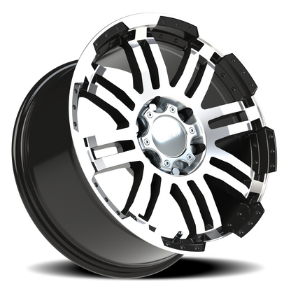 Vision Vw 20X9 Gloss Black Machined Face Wheel