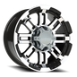 Vision Vw 16X8 Gloss Black Machined Face Wheel