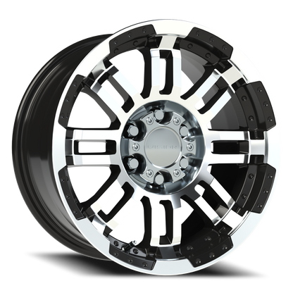 Vision Vw 16X8 Gloss Black Machined Face Wheel