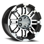 Vision Vw 16X8 Gloss Black Machined Face Wheel
