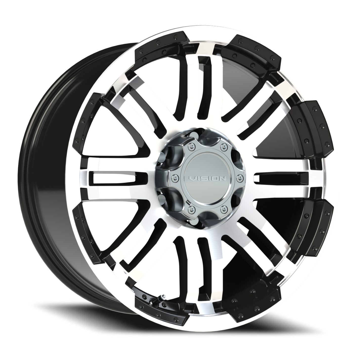 Vision Vw 18X9 Gloss Black Machined Face Wheel