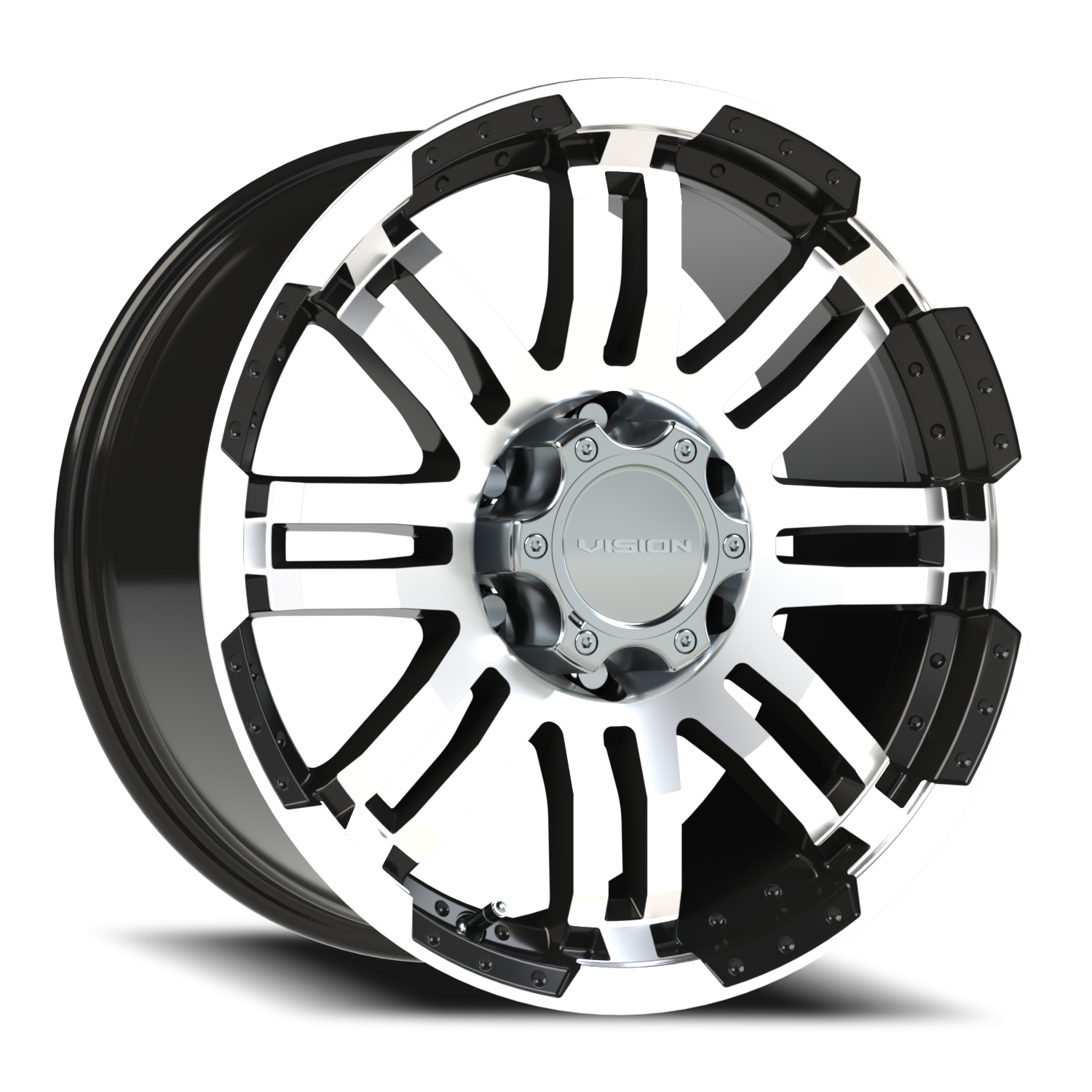 Vision Vw 18X9 Gloss Black Machined Face Wheel