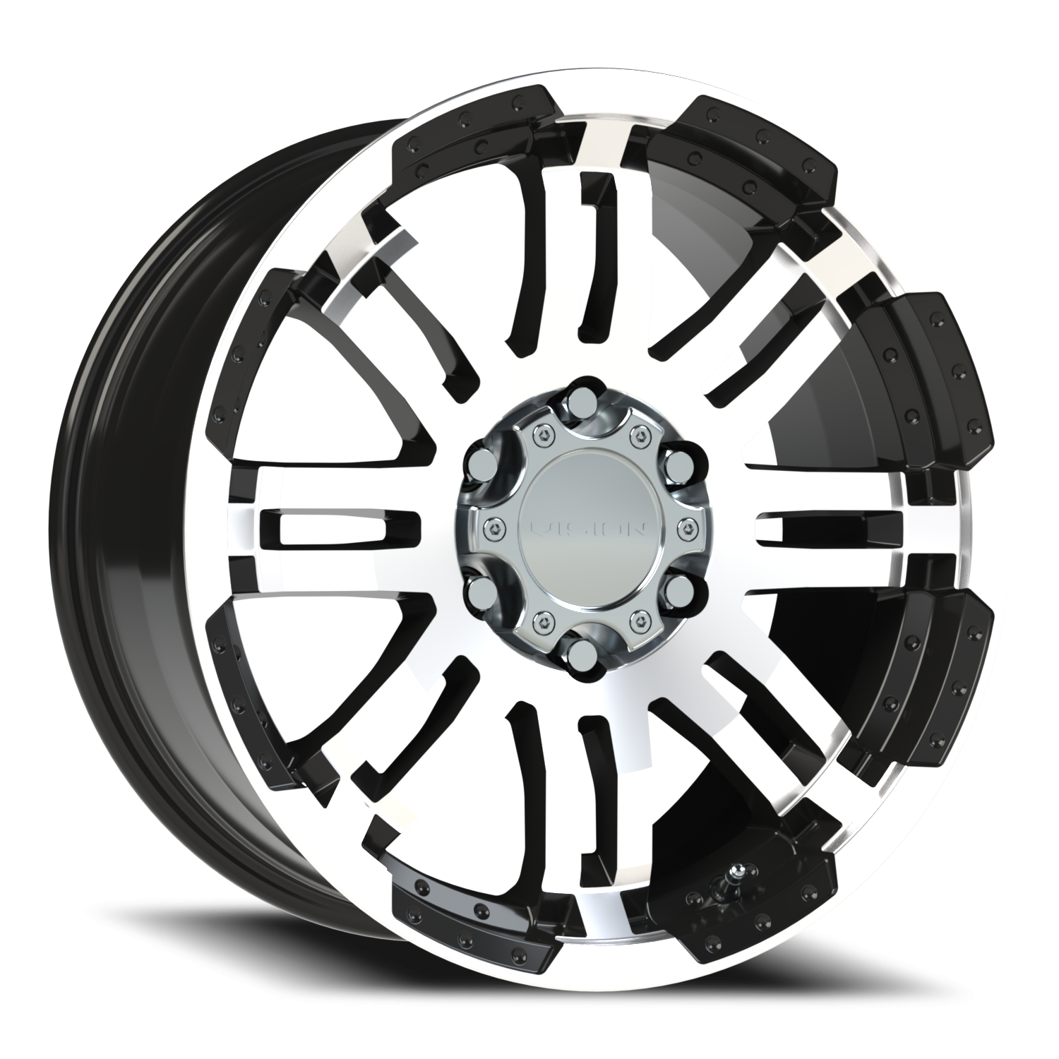 Vision Vw 18X8.5 Gloss Black Machined Face Wheel