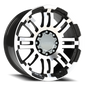 Vision Vw 20X9 Gloss Black Machined Face Wheel