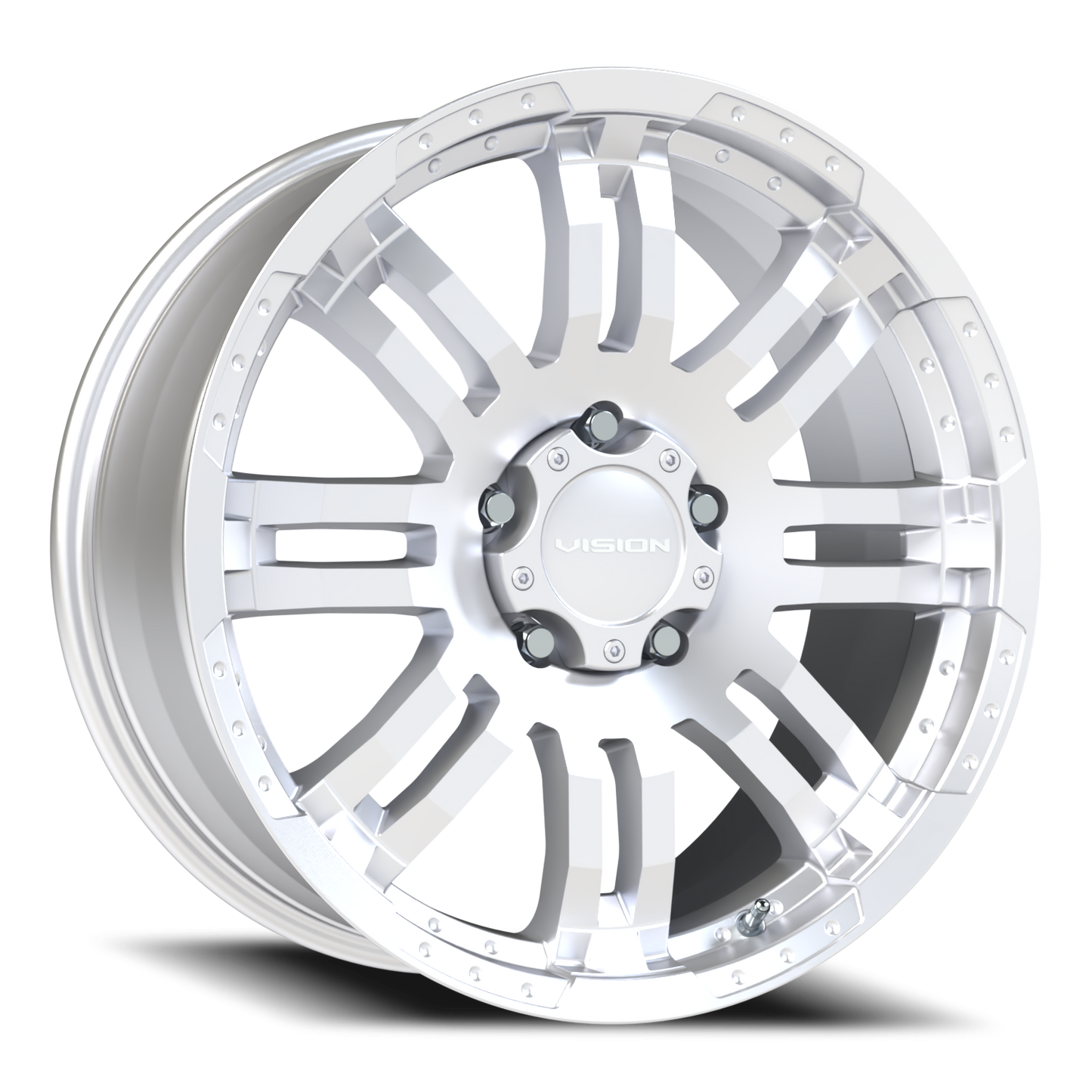 Vision Warrior 20X9 Winter Paint-Silver( Salt Resistant) Wheel