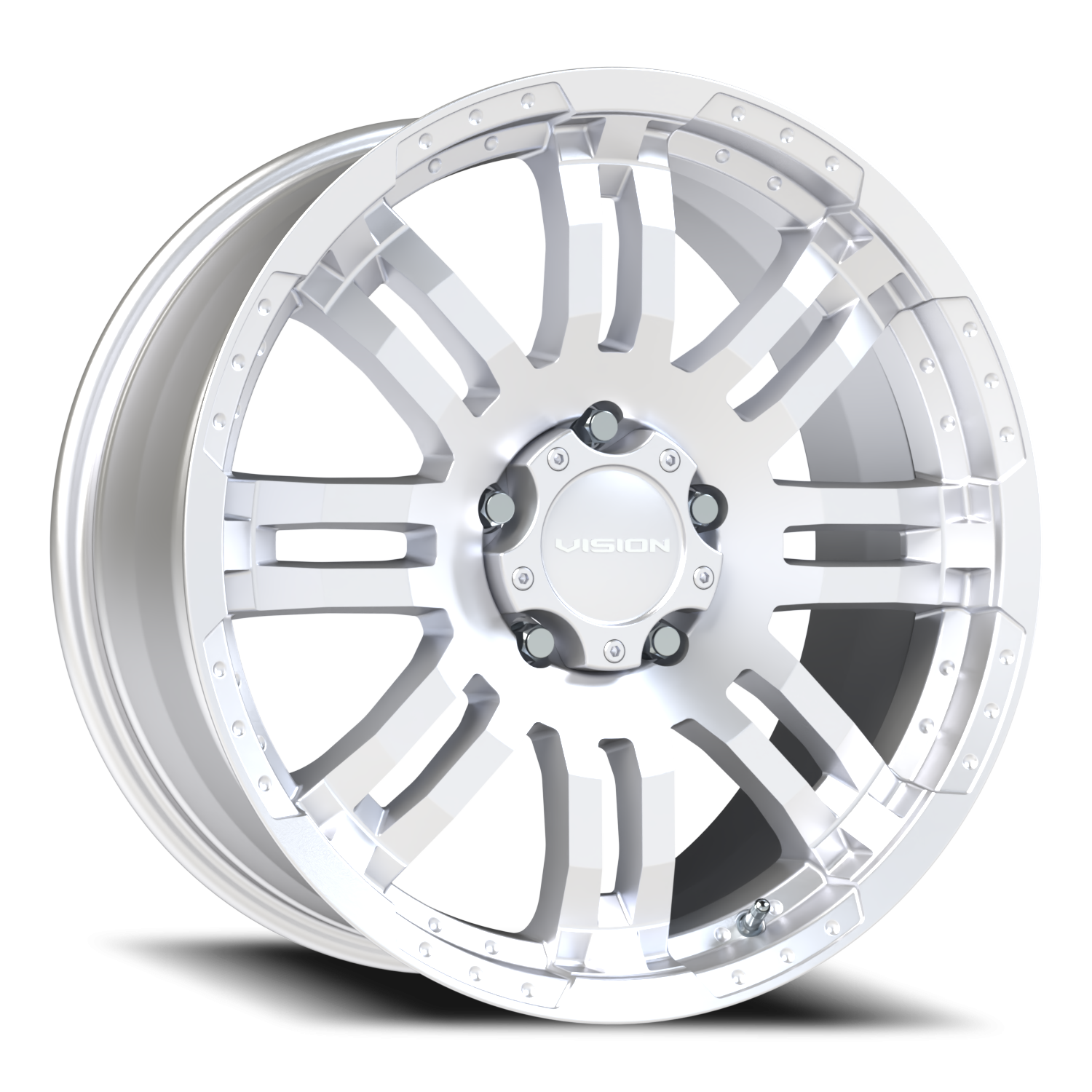 Vision Warrior 20X9 Winter Paint-Silver( Salt Resistant) Wheel