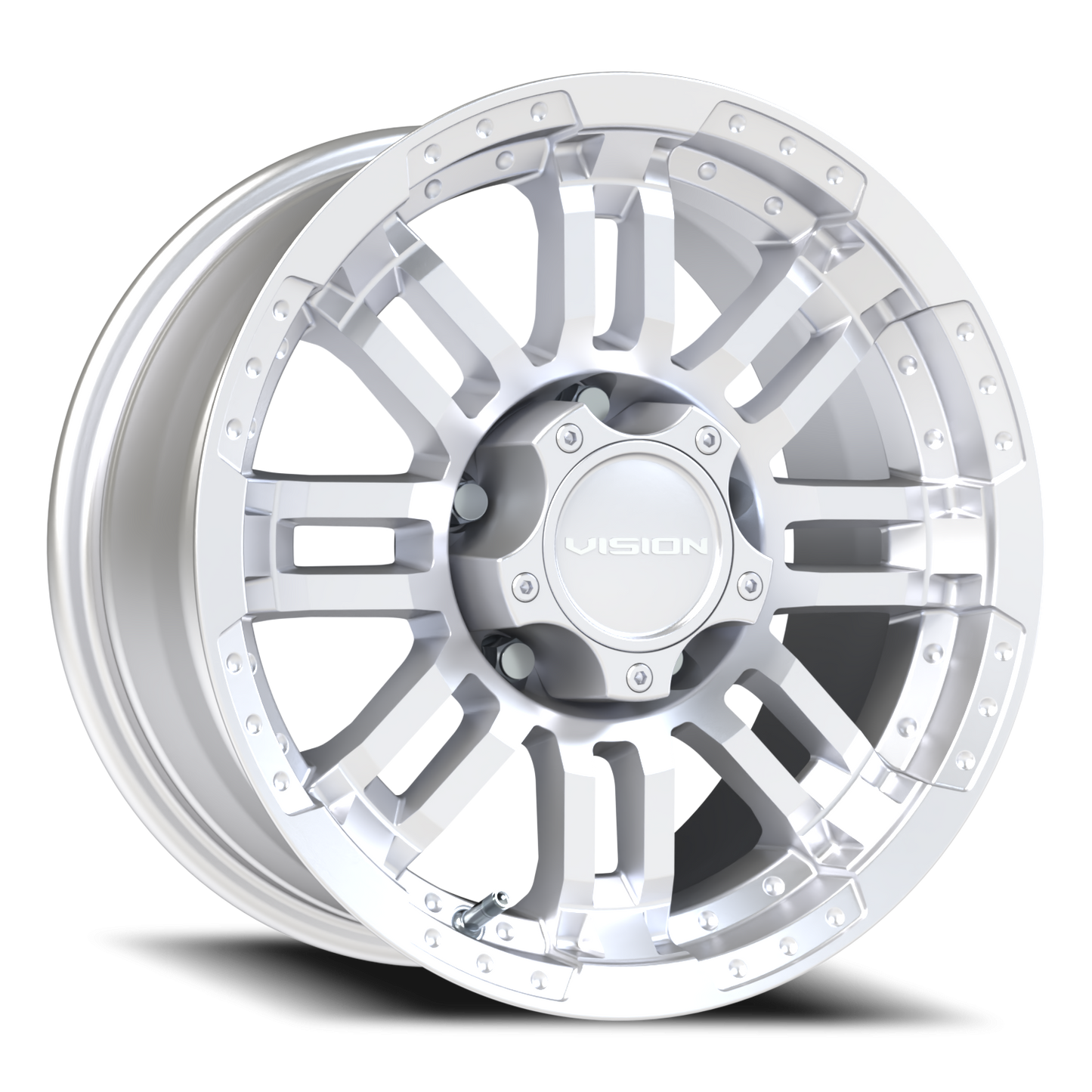 Vision Warrior 16X8 Winter Paint-Silver( Salt Resistant) Wheel