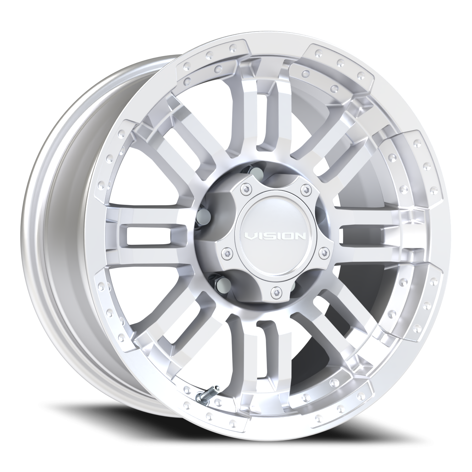 Vision Warrior 16X8 Winter Paint-Silver( Salt Resistant) Wheel
