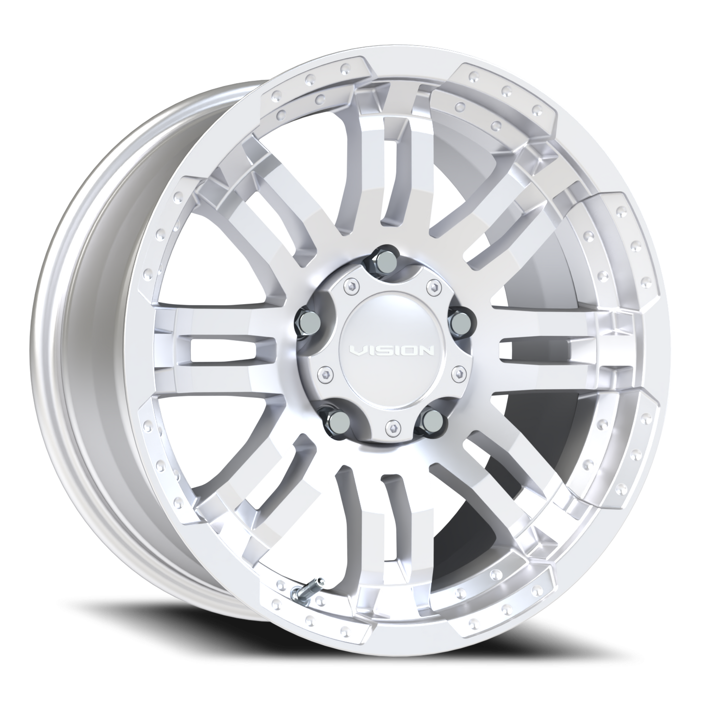 Vision Warrior 17X8.5 Winter Paint-Silver( Salt Resistant) Wheel