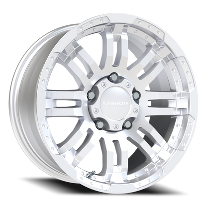 Vision Warrior 17X8.5 Winter Paint-Silver( Salt Resistant) Wheel