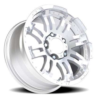 Vision Warrior 17X8.5 Winter Paint-Silver( Salt Resistant) Wheel