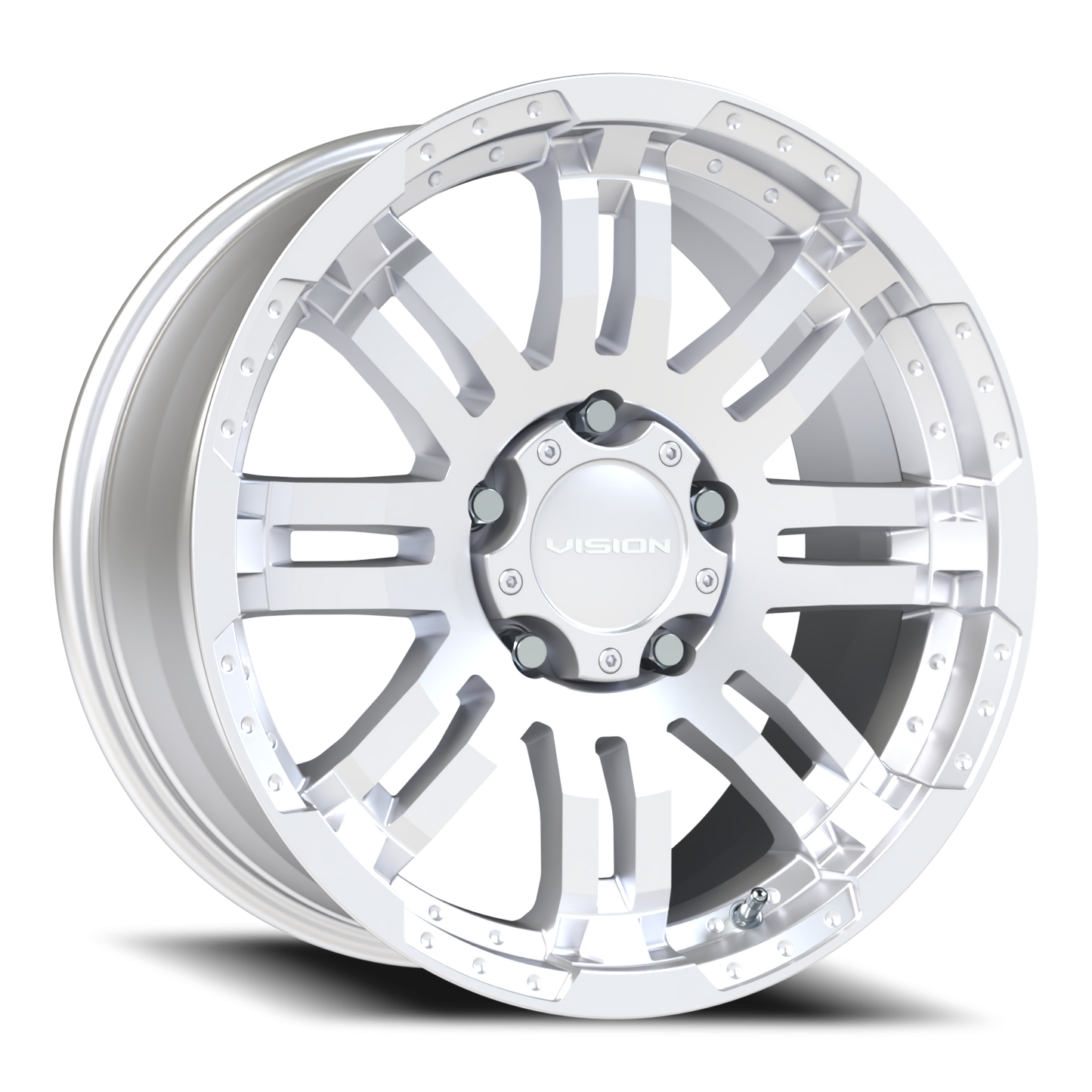 Vision Warrior 18X8.5 Winter Paint-Silver( Salt Resistant) Wheel