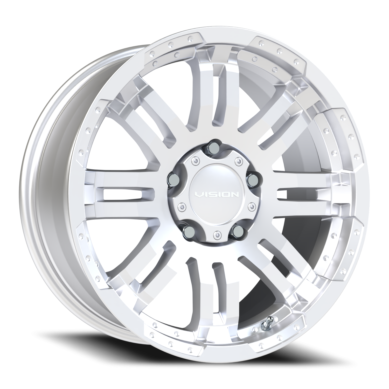 Vision Warrior 18X8.5 Winter Paint-Silver( Salt Resistant) Wheel