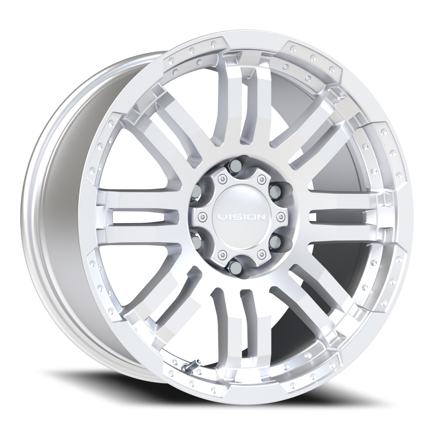 Vision Warrior 20X9 Winter Paint-Silver( Salt Resistant) Wheel