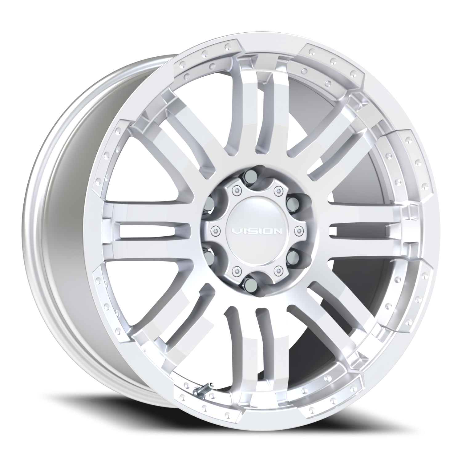 Vision Warrior 20X9 Winter Paint-Silver( Salt Resistant) Wheel