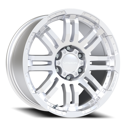 Vision Warrior 20X9 Winter Paint-Silver( Salt Resistant) Wheel