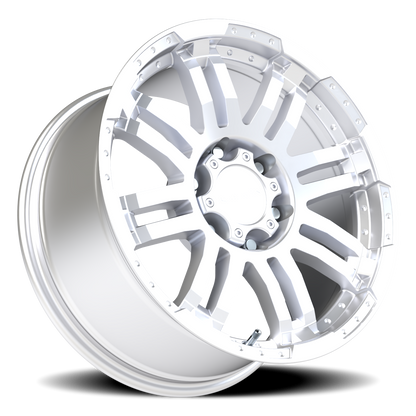 Vision Warrior 20X9 Winter Paint-Silver( Salt Resistant) Wheel